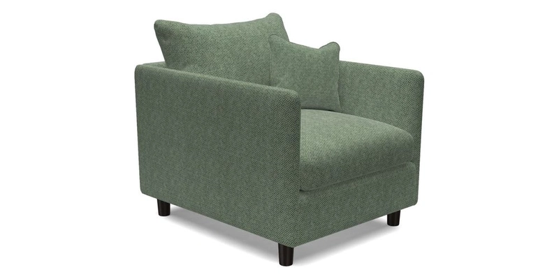 Madehurst Chair in Two Tone Plain Biscuit. Loose cover option available