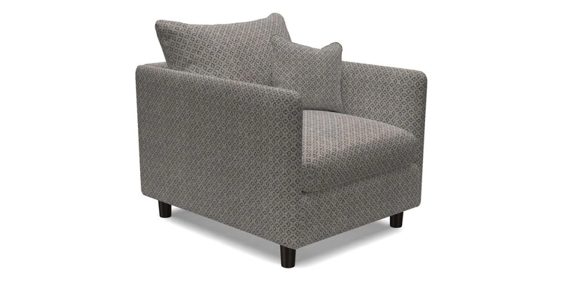 Madehurst Chair in Two Tone Plain Biscuit. Loose cover option available