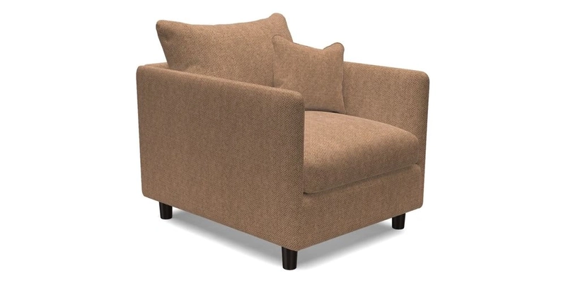 Madehurst Chair in Two Tone Plain Biscuit. Loose cover option available