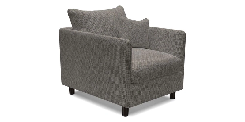 Madehurst Chair in Two Tone Plain Biscuit. Loose cover option available