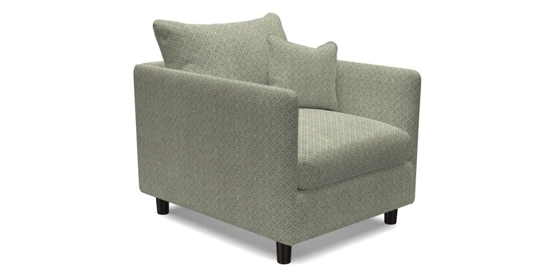 Madehurst Chair in Two Tone Plain Biscuit. Loose cover option available