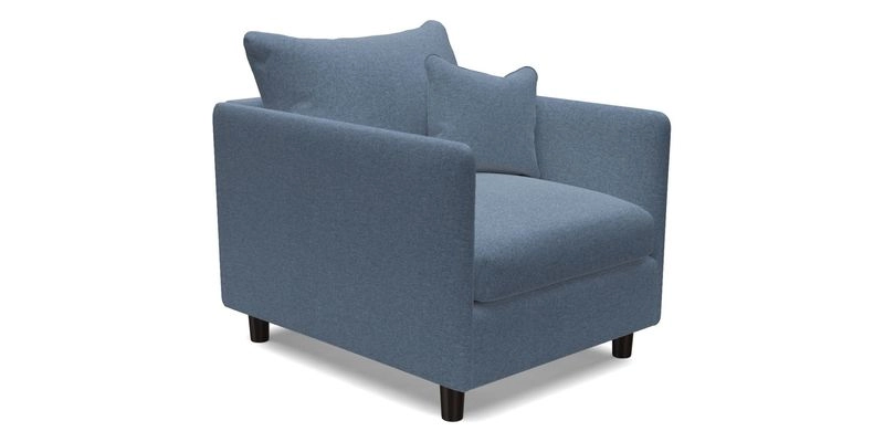 Madehurst Chair in Two Tone Plain Biscuit. Loose cover option available