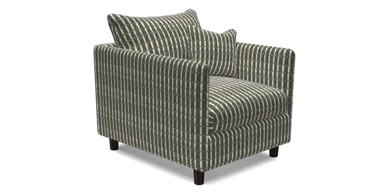 Madehurst Chair in Two Tone Plain Biscuit. Loose cover option available