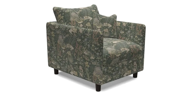 Madehurst Chair in Two Tone Plain Biscuit. Loose cover option available