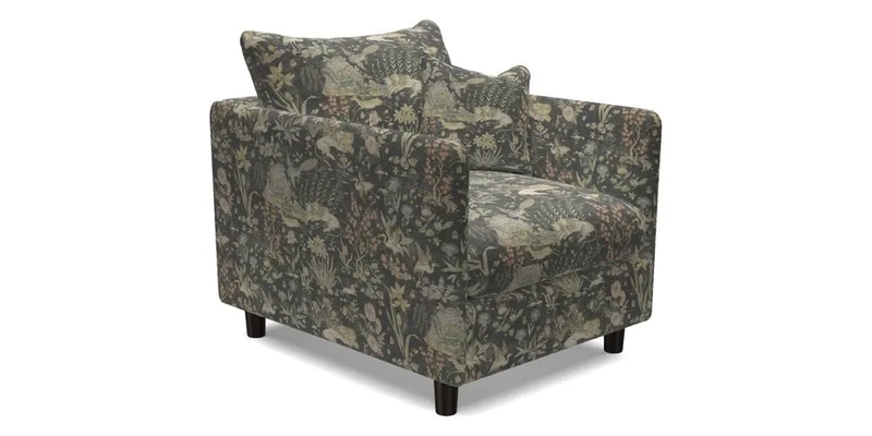 Madehurst Chair in Two Tone Plain Biscuit. Loose cover option available