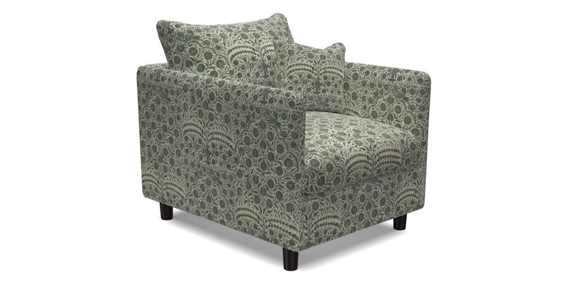 Madehurst Chair in Two Tone Plain Biscuit. Loose cover option available