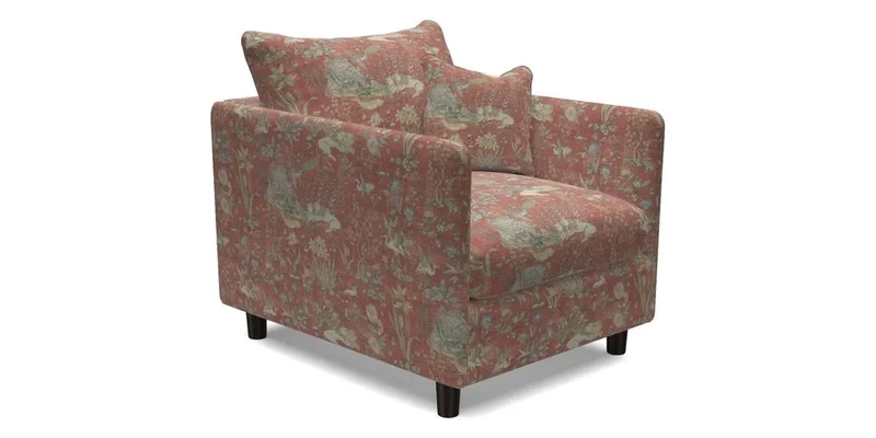 Madehurst Chair in Two Tone Plain Biscuit. Loose cover option available