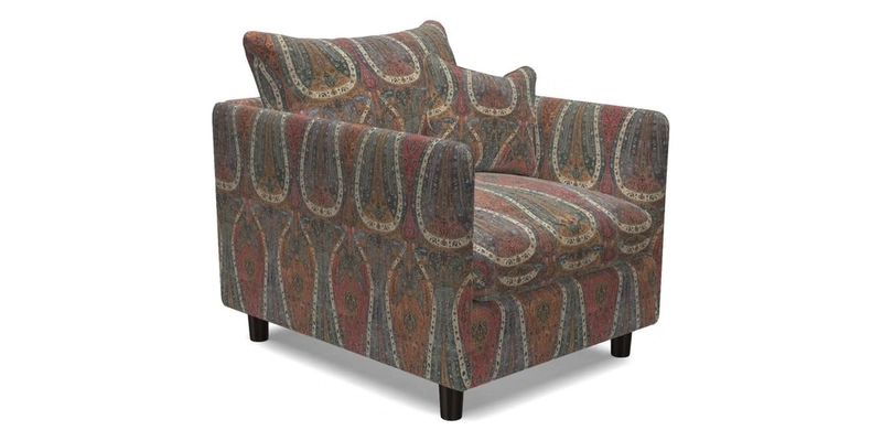 Madehurst Chair in Two Tone Plain Biscuit. Loose cover option available