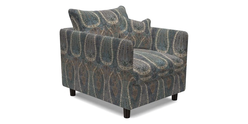 Madehurst Chair in Two Tone Plain Biscuit. Loose cover option available