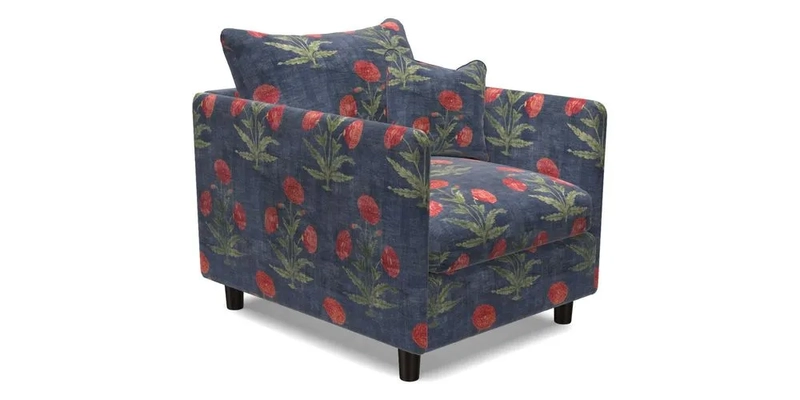 Madehurst Chair in Two Tone Plain Biscuit. Loose cover option available