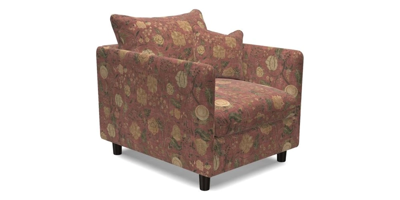 Madehurst Chair in Two Tone Plain Biscuit. Loose cover option available