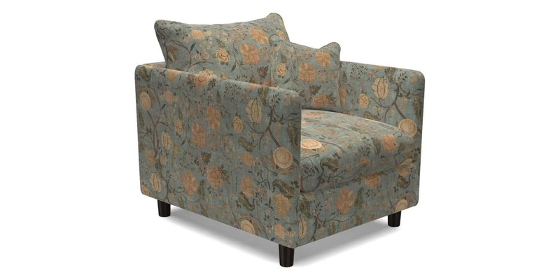Madehurst Chair in Two Tone Plain Biscuit. Loose cover option available