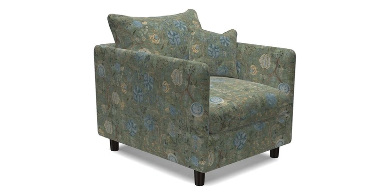 Madehurst Chair in Two Tone Plain Biscuit. Loose cover option available