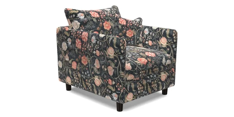 Madehurst Chair in Two Tone Plain Biscuit. Loose cover option available