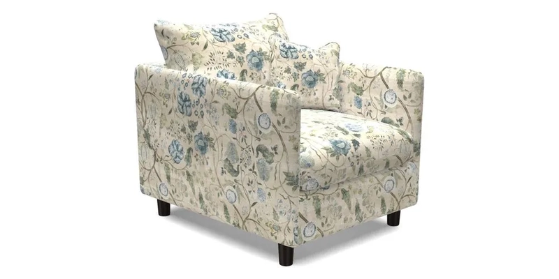 Madehurst Chair in Two Tone Plain Biscuit. Loose cover option available