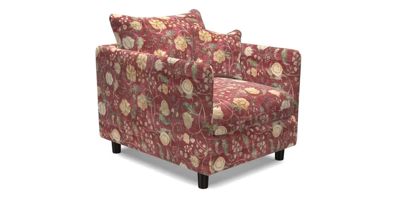 Madehurst Chair in Two Tone Plain Biscuit. Loose cover option available