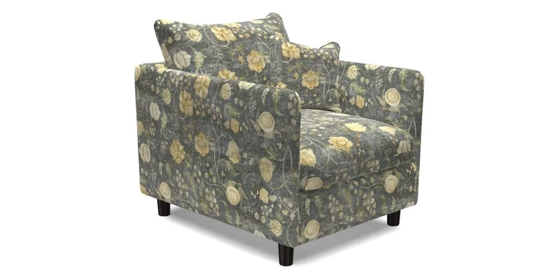 Madehurst Chair in Two Tone Plain Biscuit. Loose cover option available