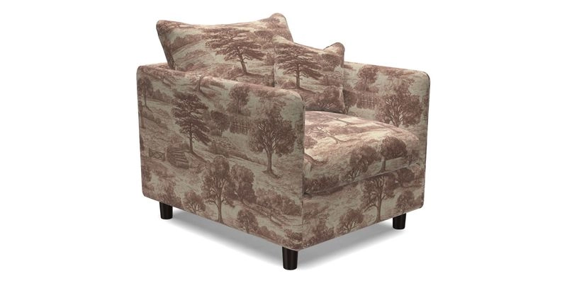 Madehurst Chair in Two Tone Plain Biscuit. Loose cover option available