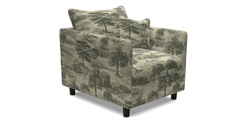 Madehurst Chair in Two Tone Plain Biscuit. Loose cover option available