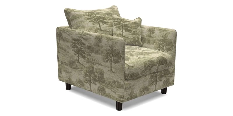 Madehurst Chair in Two Tone Plain Biscuit. Loose cover option available