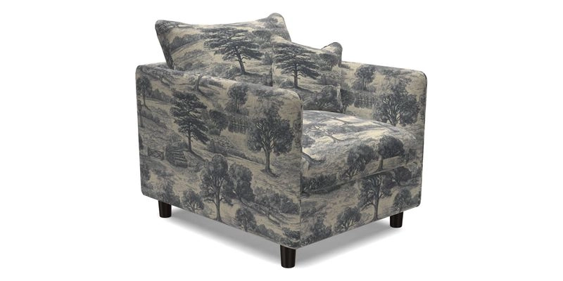 Madehurst Chair in Two Tone Plain Biscuit. Loose cover option available