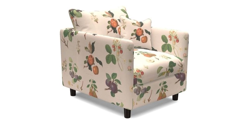 Madehurst Chair in Two Tone Plain Biscuit. Loose cover option available