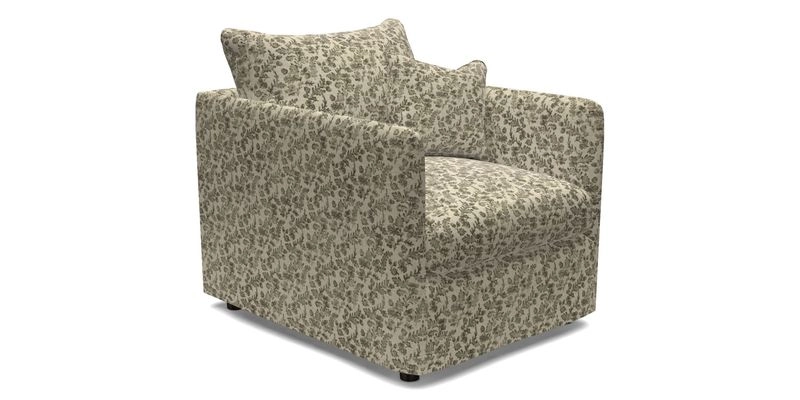 Madehurst Chair in Two Tone Plain Biscuit. Loose cover option available