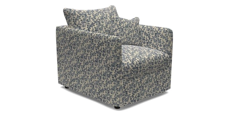 Madehurst Chair in Two Tone Plain Biscuit. Loose cover option available