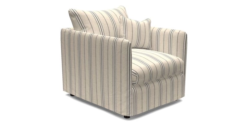 Madehurst Chair in Two Tone Plain Biscuit. Loose cover option available