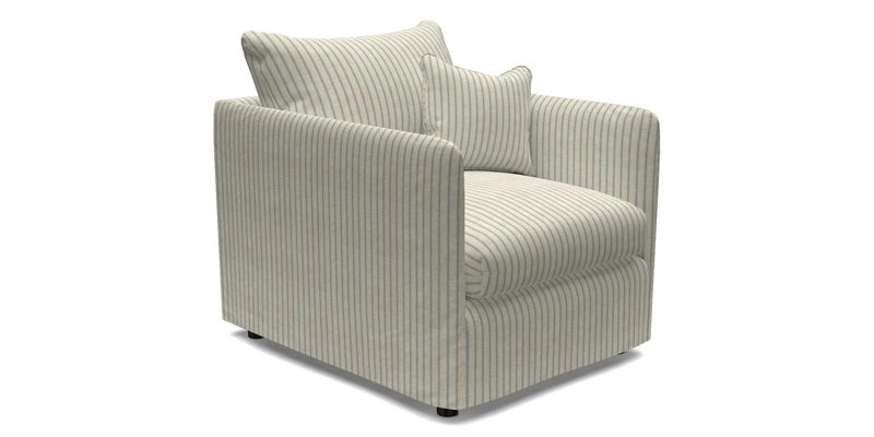 Madehurst Chair in Two Tone Plain Biscuit. Loose cover option available