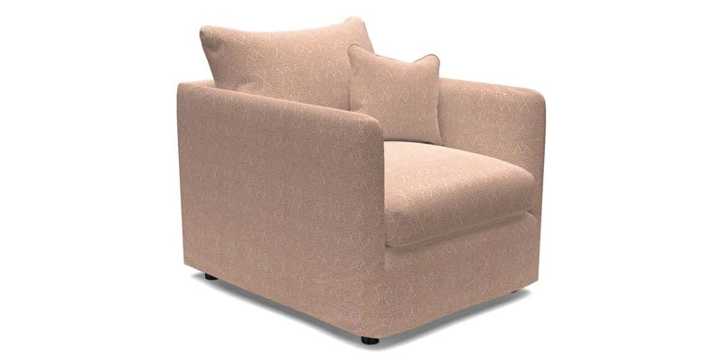 Madehurst Chair in Two Tone Plain Biscuit. Loose cover option available