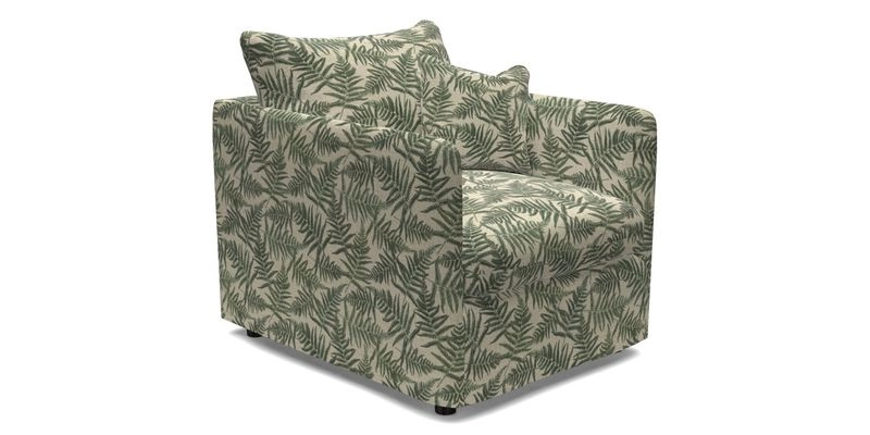 Madehurst Chair in Two Tone Plain Biscuit. Loose cover option available