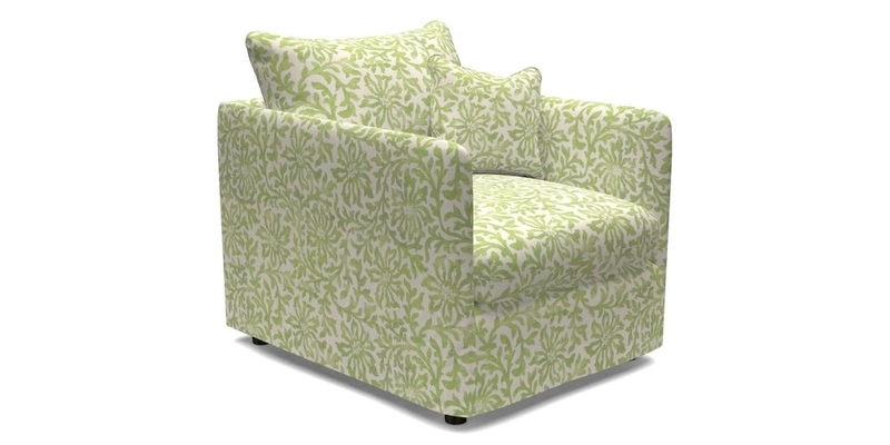 Madehurst Chair in Two Tone Plain Biscuit. Loose cover option available