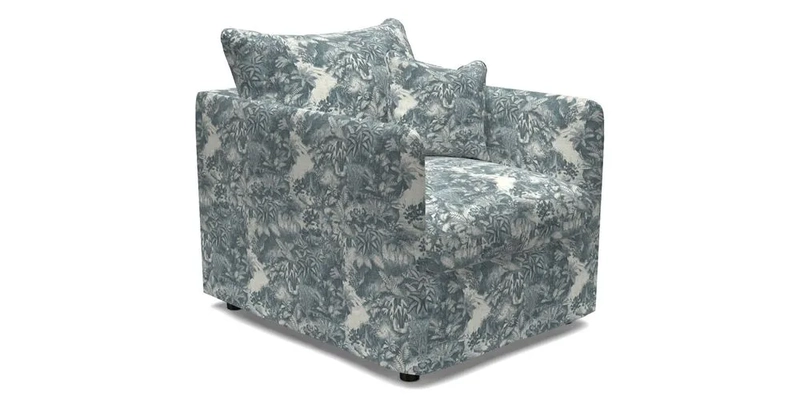 Madehurst Chair in Two Tone Plain Biscuit. Loose cover option available