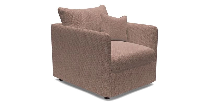 Madehurst Chair in Two Tone Plain Biscuit. Loose cover option available