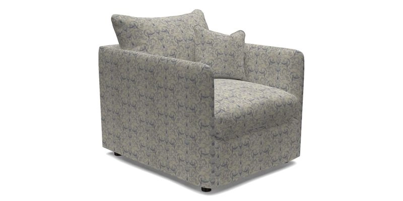 Madehurst Chair in Two Tone Plain Biscuit. Loose cover option available