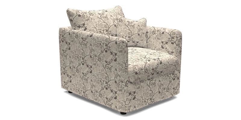 Madehurst Chair in Two Tone Plain Biscuit. Loose cover option available