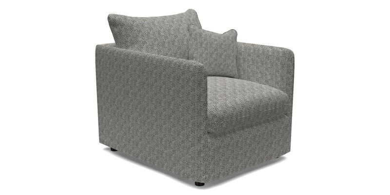 Madehurst Chair in Two Tone Plain Biscuit. Loose cover option available