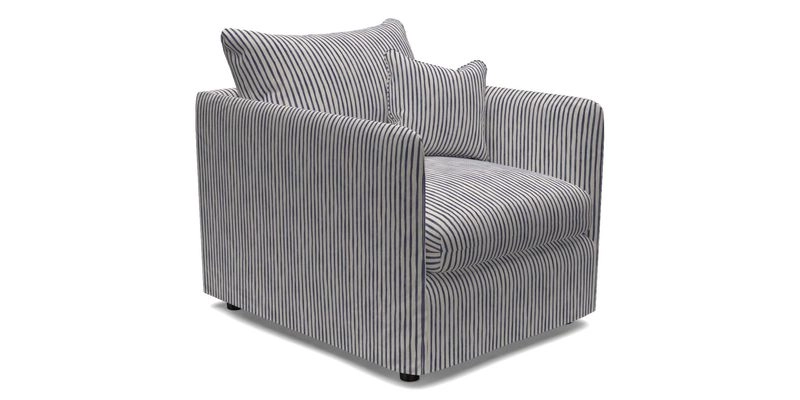 Madehurst Chair in Two Tone Plain Biscuit. Loose cover option available