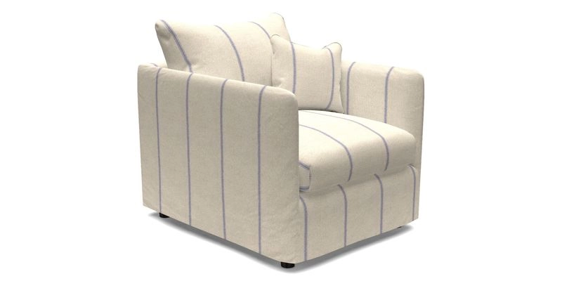 Madehurst Chair in Two Tone Plain Biscuit. Loose cover option available
