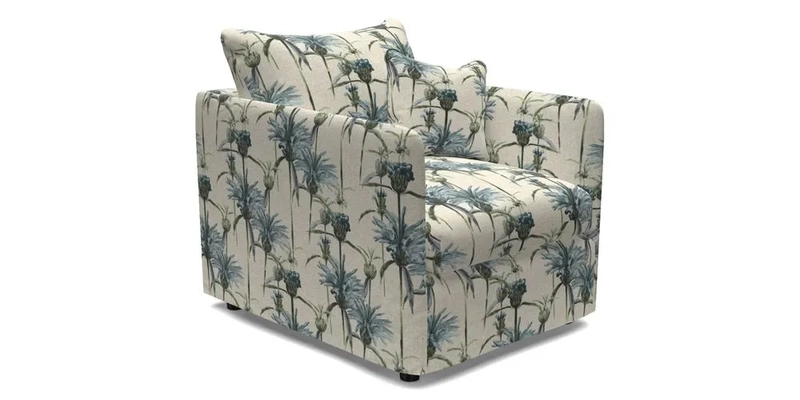 Madehurst Chair in Two Tone Plain Biscuit. Loose cover option available