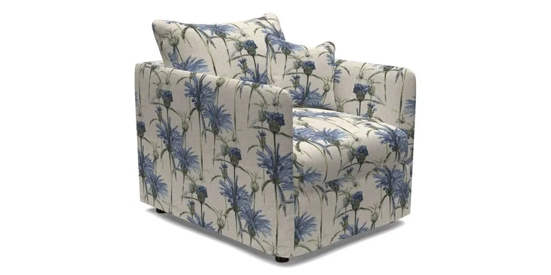 Madehurst Chair in Two Tone Plain Biscuit. Loose cover option available