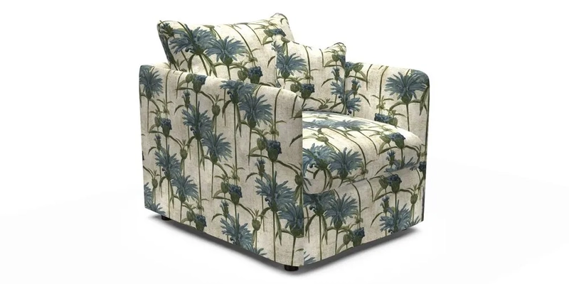 Madehurst Chair in Two Tone Plain Biscuit. Loose cover option available