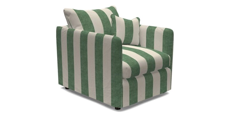 Madehurst Chair in Two Tone Plain Biscuit. Loose cover option available