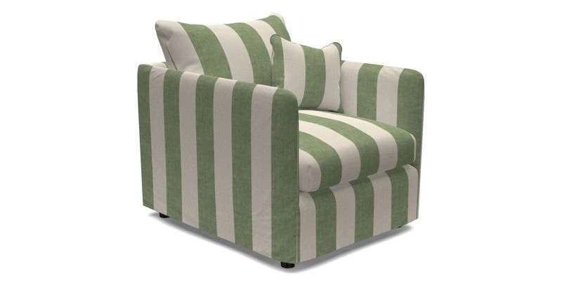 Madehurst Chair in Two Tone Plain Biscuit. Loose cover option available