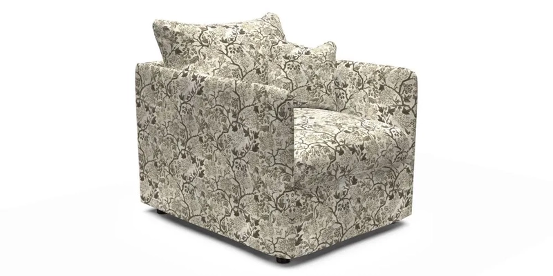 Madehurst Chair in Two Tone Plain Biscuit. Loose cover option available