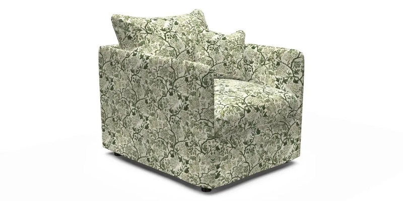 Madehurst Chair in Two Tone Plain Biscuit. Loose cover option available