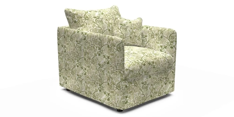 Madehurst Chair in Two Tone Plain Biscuit. Loose cover option available