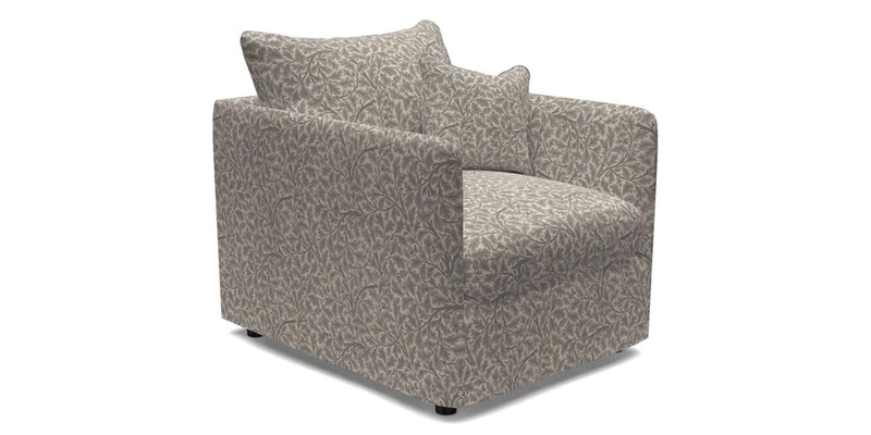 Madehurst Chair in Two Tone Plain Biscuit. Loose cover option available