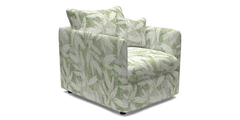 Madehurst Chair in Two Tone Plain Biscuit. Loose cover option available